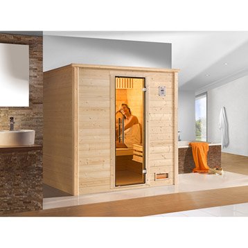 sauna traditionnel 2 places modele bergen 1 os excl weka livraison incluse